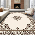 Ornate Floral Scrollwork Classic Design Rug