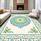 Mandala Inspired Floral Pattern Rug