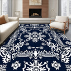 Intricate Floral Mandala Pattern Rug