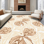 Abstract Floral Brushstroke Pattern Rug