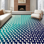 Abstract Gradient Dot Pattern Rug