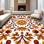 Ornate Floral Medallion Pattern Rug