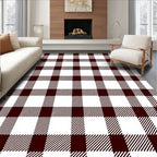 Classic Plaid Pattern Rug