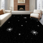 Starscape Pattern with Bright Stars Rug
