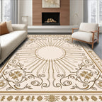Sunburst Ornamental Flourish Design Rug