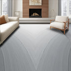 Subtle Gray Arc Pattern Rug
