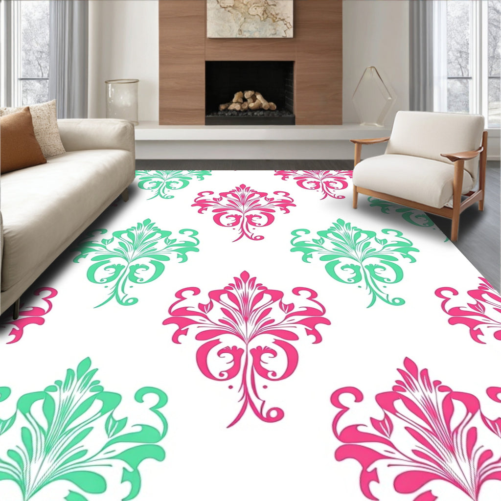 Ornate Floral Paisley Pattern Rug