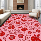 Cherry Blossom Vine Pattern Rug