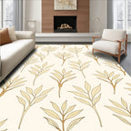 Botanical Leaf Pattern Design Rug