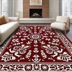 Classic Floral Medallion Border Rug