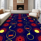Bold Floral With Abstract Elements Design Rug