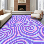 Abstract Swirl Pattern Rug
