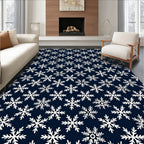 Winter Snowflake Pattern Rug