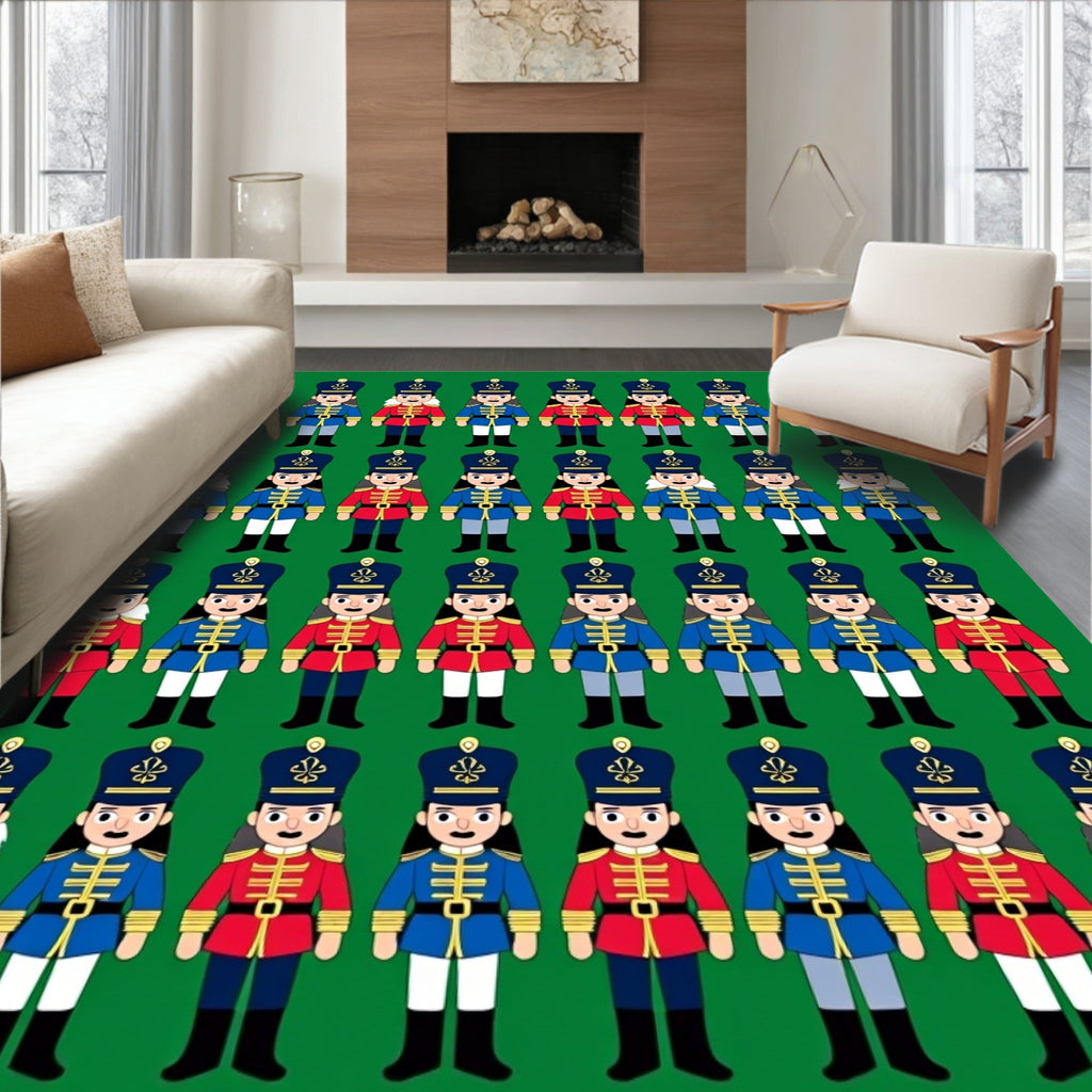 Nutcracker Soldiers Pattern Rug