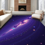 Galactic Nebula Abstract Fractal Pattern Rug