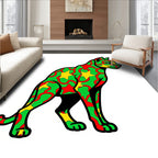 Kitten With 3 Colors Pattern Rug