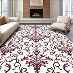 Classic Damask Swirl Pattern Rug