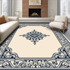 Elegant Ornamental Border Design Rug