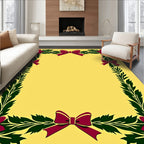 Floral Bow Border Design Rug