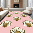 Fan Shape Pattern Delightful Design Rug