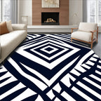 Bold Geometric Abstract Design Rug