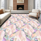 Pastel Gemstone Geometric Pattern Rug