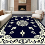 Classic Floral Mandala Border Design Rug