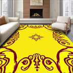 Bold Abstract Floral Swirls Rug