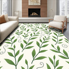 Green Leafy Vine Pattern Rug