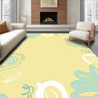 Abstract Floral Sketch Pattern Rug
