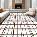 Classic Plaid Grid Pattern Design Rug