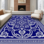 Ornate Floral Mandala Pattern Rug