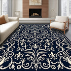 Classic Ivory Scroll Pattern Rug