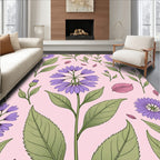 Botanical Bloom Floral Pattern Design Rug