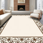 Ornate Floral Vine Classic Border Rug