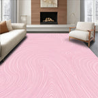 Pink Organic Swirl Grain Pattern Rug