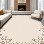 Delicate Vine And Leaf Patterned Rug