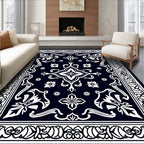 Ancint Floral White Pattern Rug