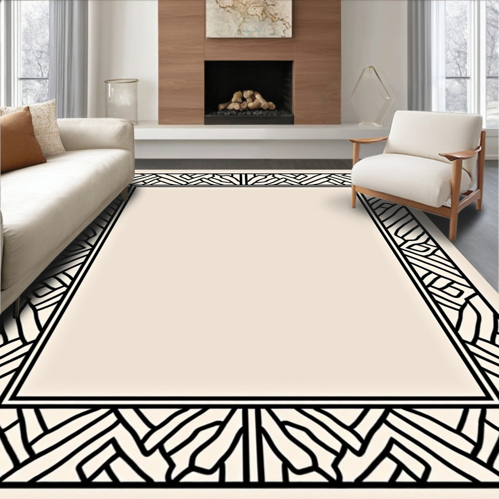 Modern Geometric Art Deco Rug