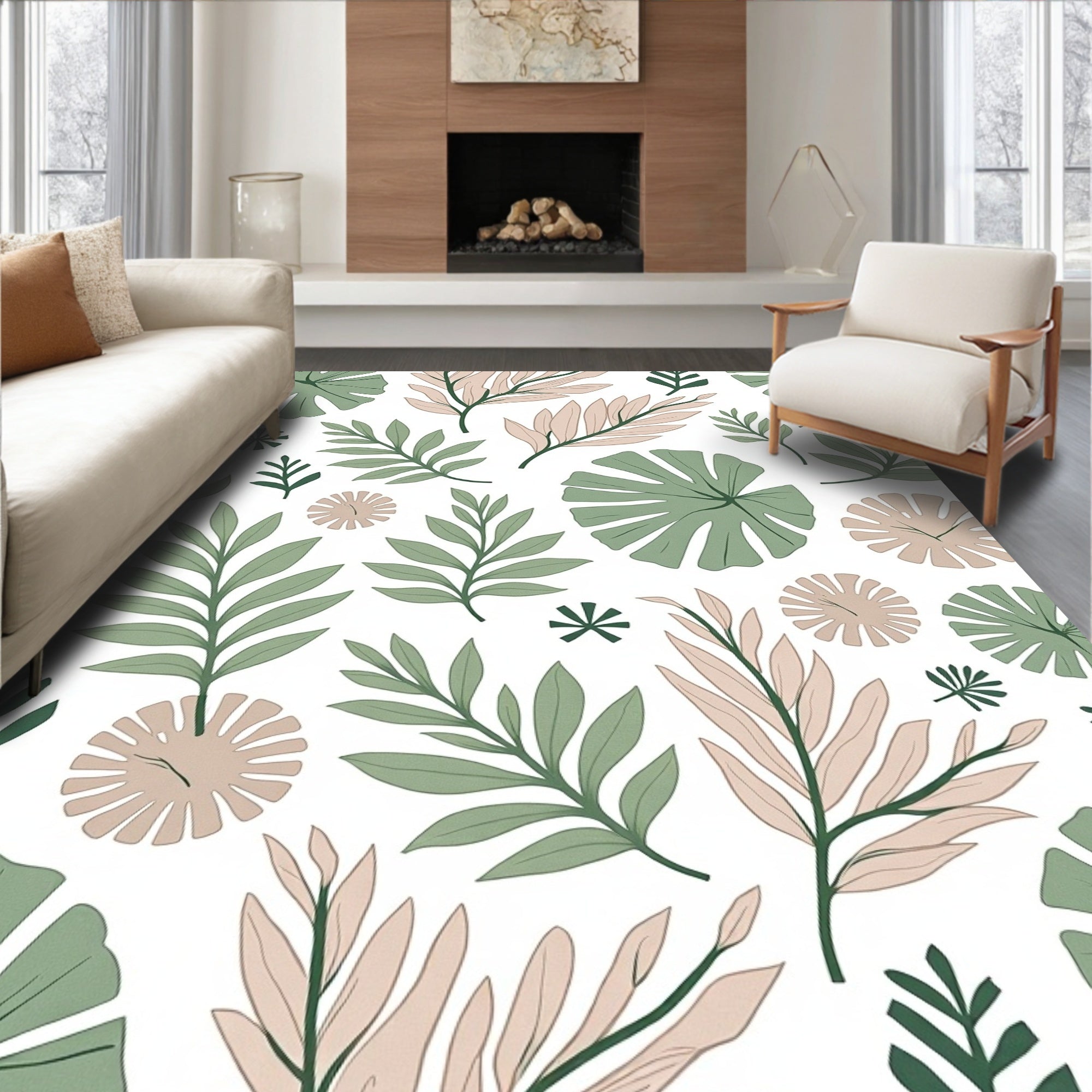 Leafy Vine Botanical Delight Rug