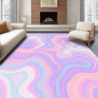 Pastel Swirl Agate Pattern Rug