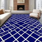 Geometric Illusion Diamond Pattern Rug