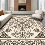 Vintage Floral Arabesque Pattern Rug