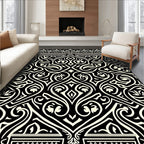 Ornate Floral Arabesque Pattern Rug