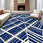 Abstract Intersecting Lines Design Rug