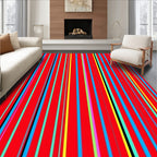 Bold Vertical Stripe Pattern Rug