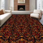 Rich Earth Tones Ornate Pattern Rug