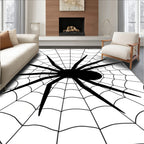 Spooky Spider Web Graphic Rug