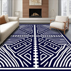 Abstract Geometric Linear Design Rug