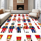 Festive Soldier Pattern Design Rug
